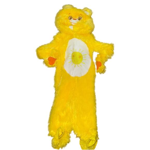 Care Bears Funshine Bear Costume 2T Toddler Halloween Plush Outfit Yellow VGUC - Picture 16 of 16
